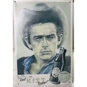 1999‎ James Dean Kist Cola 5¢ Metal Sign Desperate Enterprises Vintage Style